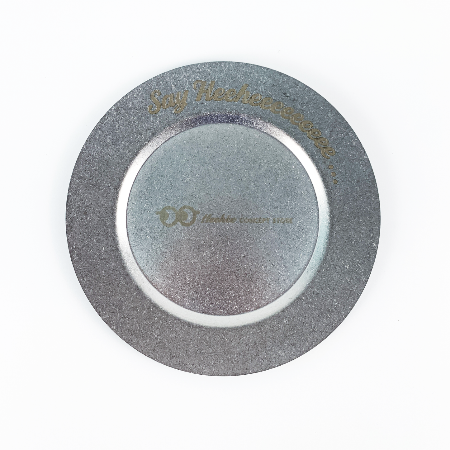 Heehee Engraved Stainless Steel Plate 1.0