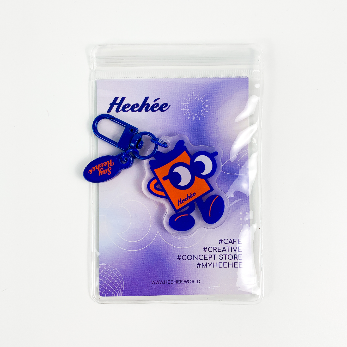 Heehee says On-The-Go Acrylic Keychain
