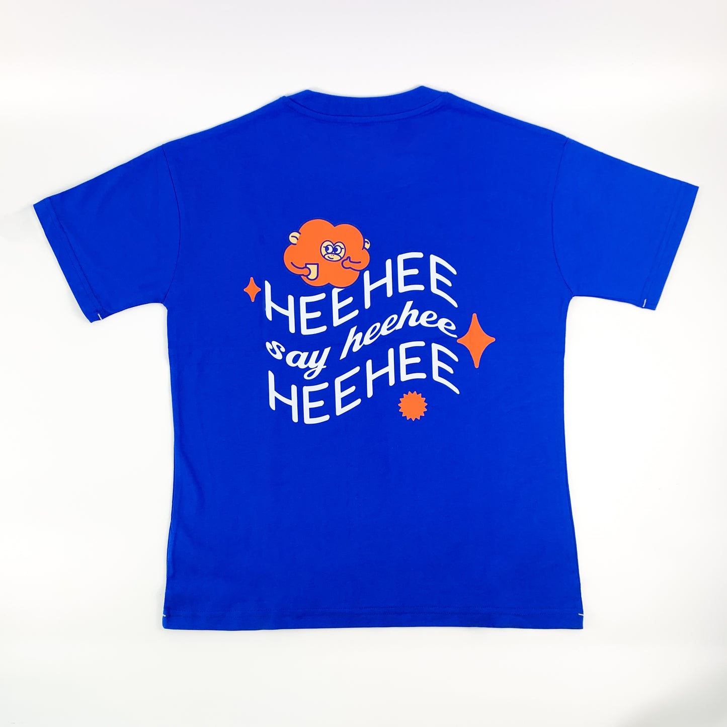 Wavy Say Heehee Tee - Blue