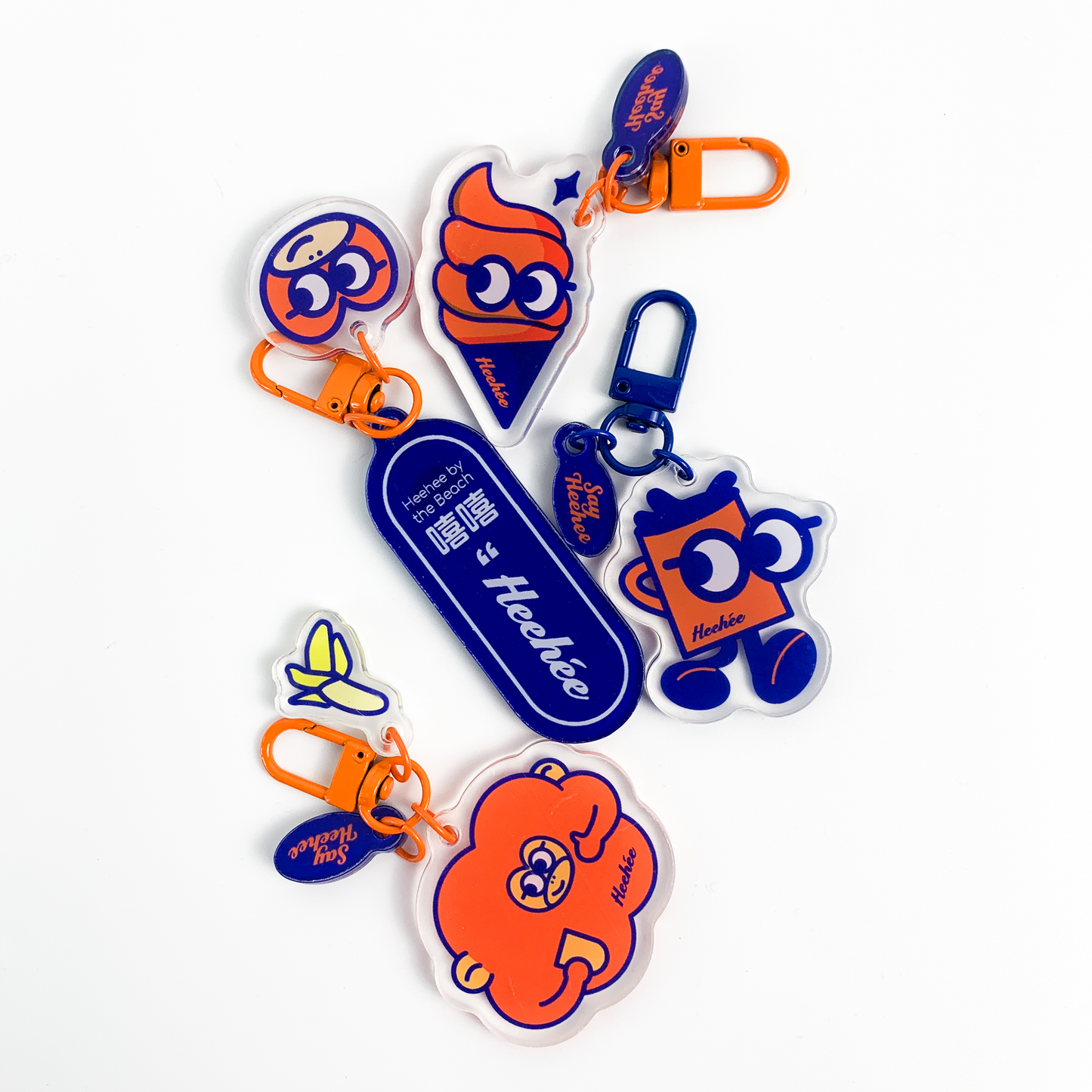 Heehee says Ice-cream Acrylic Keychain