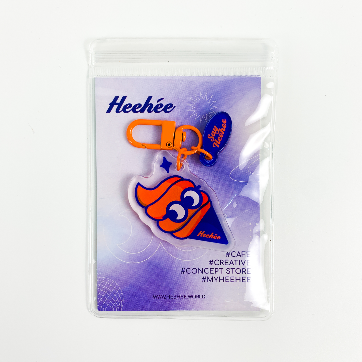 Heehee says Ice-cream Acrylic Keychain