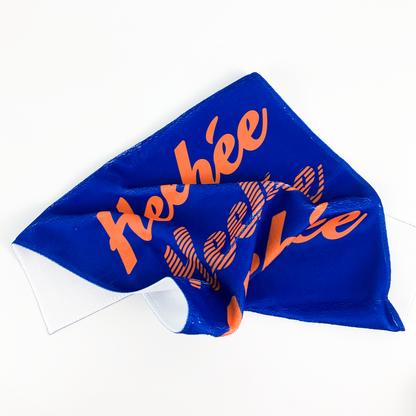 Say Heehee Louder Blue Face Towel