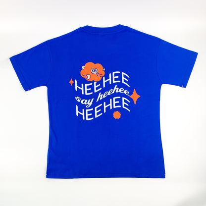 Wavy Say Heehee Tee - Blue