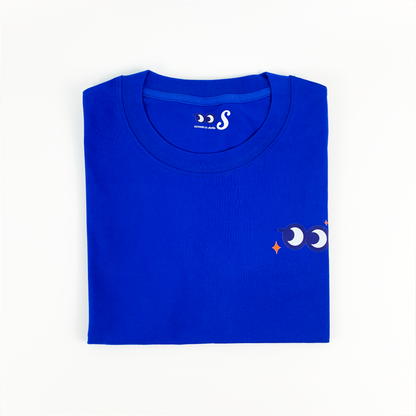 Wavy Say Heehee Tee - Blue